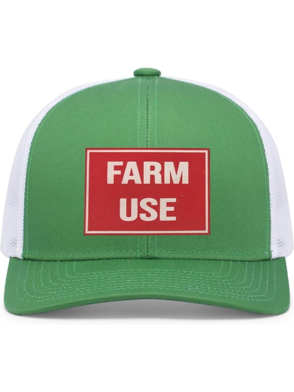 Stylish Snapback Trucker Hat with Front & Back Patches - Mesh Design for Farm